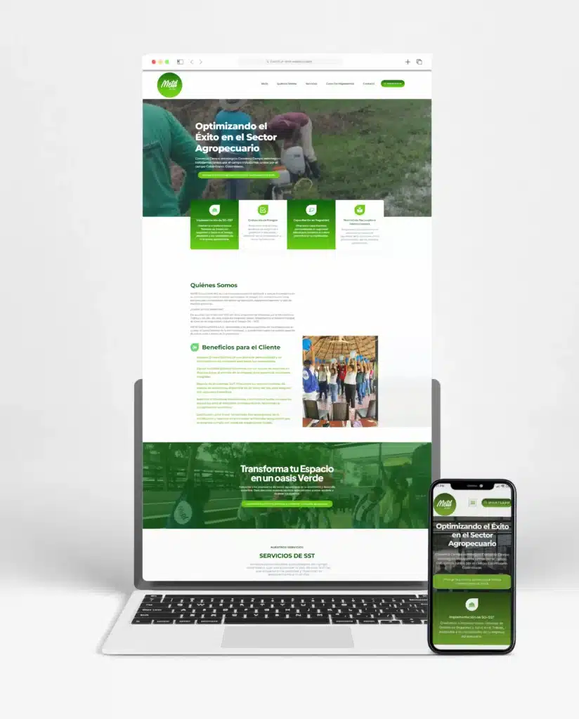 Diseño Web para METD Agro