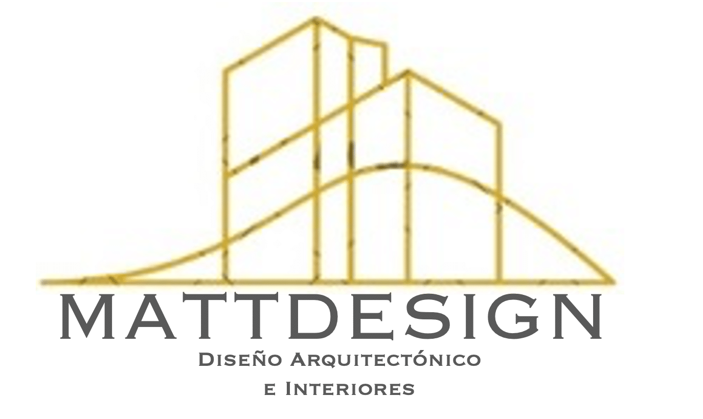 Identidad visual inicial de ARQMA STUDIO bajo el nombre MattDesign