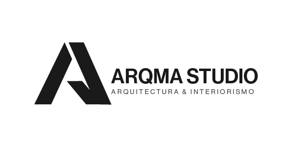 Logo de ARQMA Studio, cliente de Gráfico Yus